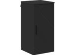 Syfax™ Mobile Da Bagno Montaggio A Parete Nero 30 X 31,5 X 61 Cm