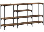 Syfax™ Tavolo Consolle Con Lo Scaffale Legno Vecchio 160 X 29 X 80 Cm