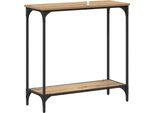 Syfax™ Tavolo Consolle Rovere Artigianale 75 X 30.5 X 75 Cm