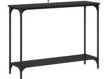 Syfax™ Tavolo Consolle Con Lo Scaffale Rovere Nero 101 X 30.5 X 75 Cm