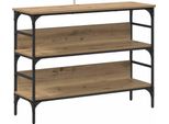 Syfax™ Tavolo Consolle Rovere Artigianale 100 X 32 X 75 Cm