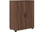Syfax™ Mobile Da Bagno Con Porta Rovere Marrone 60 X 35 X 80 Cm