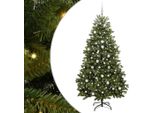 Vidaxl Albero Di Natale Artificiale Verde 210 Cm Pvc E Metallo
