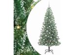 Vidaxl Albero Di Natale Artificiale Con Neve E Luce Led 210 Cm