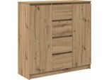 Syfax™ Credenza Con Cassetti Rovere Artigianale 100,5X35X98,5 Cm