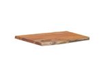 Syfax™ Piano Tavolo 70X60X2,5 Cm Rettangolare Legno Acacia Bordi Vivi