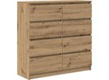 Syfax™ Credenza Rovere Artigianale 100X35X99 Cm In Legno Multistrato
