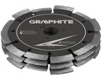 Disco Diamantato Professionale Graphite 150 X 22,2 Mm - 36 Segmenti, 10200 Giri/Min, 30 Mm Di Larghezza Del Giunto, Disco Per Fresatura Di Calcestruzzo Per Wall Chaser 59G371