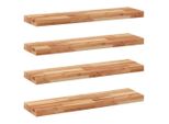 Syfax™ Mensole Da Parete 4 Pz 100X20X4 Cm Legno Acacia Rifinito A Olio