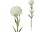 Ramo Di Crisantemo Real Look 51 Cm Bianco