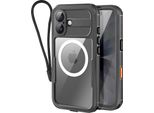 Shellbox, Custodia Impermeabile Avvolgente Per Iphone 17 Magsafe, Cinturino Antiurto, Nero