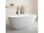 Vasca Da Bagno Autoportante In Acrilico Bianco BaÏA 170Cm