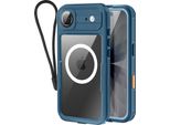 Shellbox, Custodia Impermeabile Avvolgente Per Iphone Air Magsafe Cinturino Antiurto, Blu