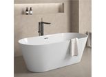 Vasca Da Bagno Autoportante Serena In Acrilico Bianco Da 170 Cm