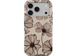 Custodia Per Iphone 17 Pro, Burga Barely Yours Tough Magnetic, Marrone Con Motivo Floreale
