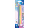 4 Pezzi - Matita Hb Con Gomma E Righello Astrapen Pastel, Blister, 206022030