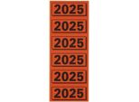Elba 400189621 Elba Inhaltsschild "2025"", Rot, MaßE: (B)57 X (H)25 Mm"