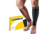 Cambivo Polpaccera Compressione Uomo Donna, Calze Compressione Graduata, Calze Antitrombo 20-30Mmhg, Gambaletti Compressione, Calze Elastiche Contenitive Per Vene Varicose, Sport, Corsa, Fitness