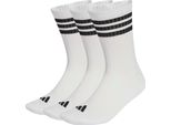 Adidas 3S Ess C Crw 3P Bianco/Nero/Nero Bianco/Nero/Nero L