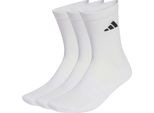 Adidas C Ess Crw 3P Bianco/Bianco/Nero Bianco/Bianco/Nero S