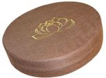 Cuscino Da Meditazione Rotondo In Schiuma Rigida Di Cotone E Lino Staccabile E Lavabile, Comodo Cuscino Da Pavimento Per Il Balcone, Il Soggiorno E Il Tatami Marrone