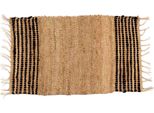 Giftdecor | Tappeto - 60 X 90 Cm - Beige - Con Frange - Juta