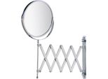 Wenko Specchio Cosmetico Per Il Trucco Telescopico Da Parete Bagno Wc Make Up Ingrandimento 3X