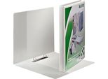 Raccoglitore Ad Anelli Leitz, A4 Extra Largo, Bianco, 2 Tasche Rotonde