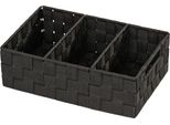 Wenko Organizer 3 Scomparti Con Maniglia Cestino Bagno Cucina Wc Scaffali Adria Storage