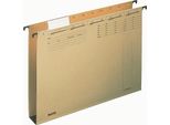 Leitz 1947-00-00 1947 Cartella Sospesa Alpha® - Base In Cartone Rigido 40 Mm, Cartone Naturale, Marrone Naturale