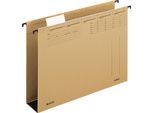 Leitz 1946-00-00 Cartella Sospesa Alpha® - Base In Cartone Rigido Da 60 Mm, Cartone Di Natron, Marrone Naturale