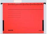 25X Leitz 1986-00-25 Borsa Appendibile Alpha® - Con Rane Sul Lato, Cartone Riciclato, Rosso