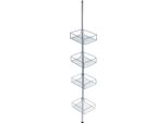 Wenko Scaffale Telescopico Angolare Per Bagno Doccia Acciaio Inox Domaso Cestini Da Bagno