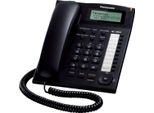 Panasonic KX-TS880EXB Telefono Fisso Analogico Nero Con Vivavoce E Id Chiamante