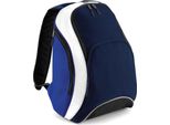 Bagbase BG571 | Zaino / Rucksack Teamwear | 32 X 45 X 23 Cm - Colore: French Navy/Bright Royal/White - Dimensioni: 32 X 45 X 23 Cm