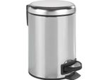 Wenko Bidone A Pedale Per Cosmetici Leman Acciaio Inox 3 L Rifiuti Bagno Ospiti Wc Cucine
