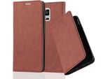 Cadorabo Custodia Per Samsung Galaxy Note 4 Custodia Protettiva In Marrone Custodia Per Cellulare Cover Chiusura Magnetica