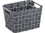 Wenko Cestino Portaoggetti Scaffale Fedra M Grigio Bagno Ospiti Wc Cucina Ufficio Box