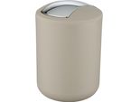 Wenko Secchio Con Coperchio A Ribalta Brasil 2 L Taupe S Cosmetici Rifiuti Bagno Cucina Wc
