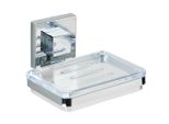 Wenko Portasapone In Acciaio Inox Quadro Supporto Vacuum-Loc® Per Bagno Senza Foratura Wc Ospiti