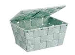 Cestino Portaoggetti Con Coperchio Adria Mint