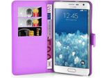 Cadorabo Custodia Per Samsung Galaxy Note Edge Cover Protettiva In Viola Custodia Per Cellulare Cover Chiusura Magnetica