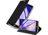 Cadorabo Custodia Per Cellulare Per Lg G4 / G4 Plus Custodia Protettiva In Nero Cover Etui Book Case Booklet