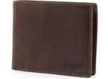 Bugatti Pelle Portafoglio Hunter Coin Wallet With Flap 8CC Brown Marrone