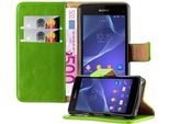 Cadorabo Cover Per Sony Xperia Z1 Compact Cover Protettiva In Verde Cover Per Cellulare Custodia Libro Custodia