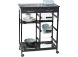 Carrello Da Cucina Wenko Bon Appetit Ripiano Per Servire Ruote Credenza Carrello Di Sgombero Legno
