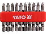 Set Di Punte Da 1/4" (6,3 Mm) Ph2X50 Mm 10 Pezzi"