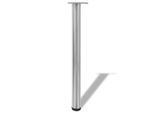 Syfax™ Set Gambe Tavolo 4 Pz In Nickel Spazzolato Regolabili 710 Mm