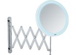 Wenko Specchio Cosmetico Telescopico Da Parete Specchio Per Il Trucco Con Illuminazione A Led Bagno