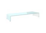 Supporto Tv/Monitor In Vetro Verde 90X30X13 Cm